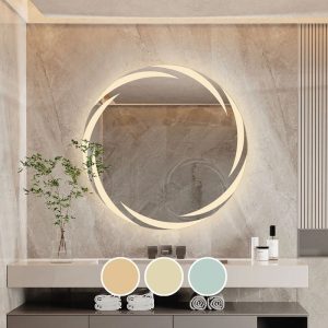 LED-1 Καθρέπτης Τοίχου – Φωτιζόμενος – Αφής, με 3 επιλογές εναλλαγής χρωμάτων