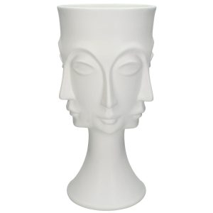 Βάζο ArteLibre Λευκό Κεραμικό 17.4x16x33cm