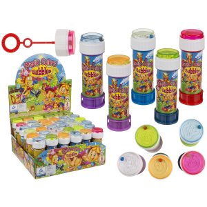 Παιχνίδι Σαπουνόφουσκες ‘Magic Colours’ Με Παζλ Στο Καπάκι 60ml Πλαστικό Σε 4 Χρώματα