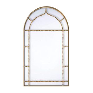 Καθρέπτης Τοίχου ArteLibre Χρυσό Μέταλλο 50x86x1.5cm