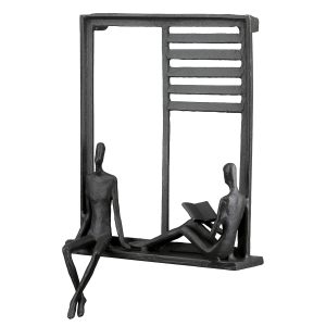 Ανάγλυφο τοίχου Ορθογώνιο Μεταλλικό Σκούρο Καφέ 17X9X25Cm 17X9X25Cm