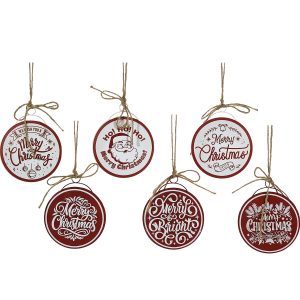 Χριστουγεννιάτικα Κρεμαστά Διακοσμητικά 14.5cm Σε 6 Σχέδια