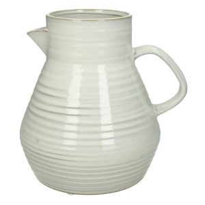 Βάζο ArteLibre Κανάτα Λευκό Πέτρα 20×17.5x20cm