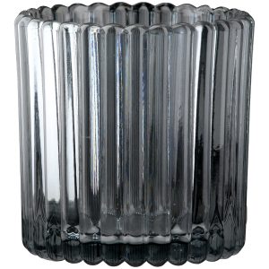 Φανάρι Καταιγίδας “Nostra” Γυάλινο Anthracite PU 18H. 75 cm D. 75 cm