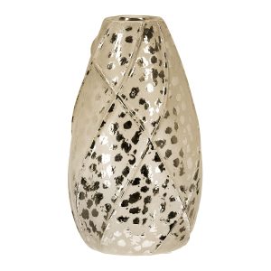 Βάζο Σφαιρικό ‘Onza’ Κεραμικό Χρυσό 20×11.5cm