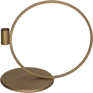 Κηροπήγιο ArteLibre Χρυσό Μέταλλο 28.5×16.5x26cm