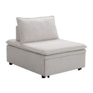 FRANNIE Πολυθρόνα (Καρέκλα) – Κρεβάτι, Σαλονιού-Καθιστικού, Ύφασμα Μπεζ