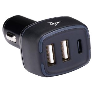 Φορτιστής Αυτοκινήτου 2xUSB A + USB C DUNLOP