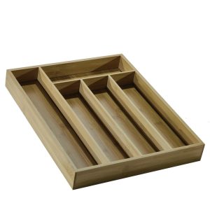 Κουταλοθήκη Συρταριού 5 Θέσεων Φυσικό Μπαμπού 37x30x4.5cm