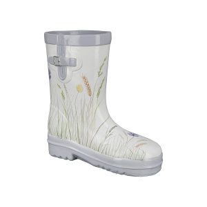 Κασπώ ArteLibre Μπότα Με Διακόσμηση Λουλούδια Λευκό Polyresin 11×22.5x25cm