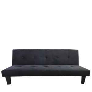 Καναπές Κρεβάτι Τριθέσιος ArteLibre NAHELE Μαύρο Ύφασμα 179×82.5x78cm