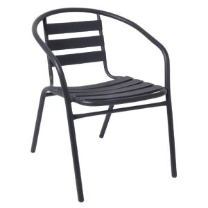 FUNKY Πολυθρόνα Μέταλλο – Αλουμίνιο Βαφή Ανθρακί