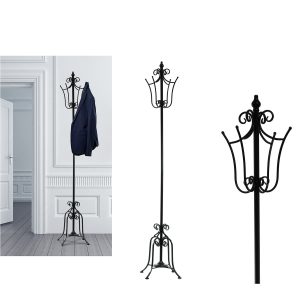 Καλόγερος Μαύρο Μέταλλο Ο28xH180cm