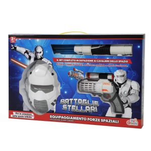 Σετ Μάχη Στο Διάστημα λευκό/μαύρο/γκρι 53x34x6cm 3Τμχ