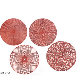 Χριστουγεννιάτικο Σουπλά Κόκκινο 38cm Σε 4 Σχέδια