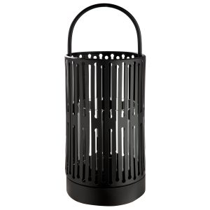 Φανάρι Κυλινδρικό Μεταλλικό Μαύρο D13X33Cm D13X33Cm