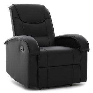 Πολυθρόνα Ανακλινόμενη ArteLibre CELAENO Μαύρο PU 80x96x97cm