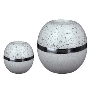 Θήκη Ρεσώ ArteLibre Λευκό/Ασημί Κεραμικό 10.5×10.5x10cm