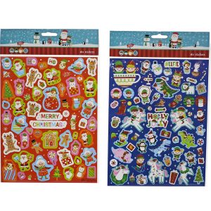 Χριστουγεννιάτικο Σετ Αυτοκόλλητων 60Τμχ Σε 2 Σχέδια