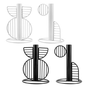 Κηροπήγιο “Black&White” Metal Black White 4 τμχ. Ποικιλία D115X16Cm D115X16Cm