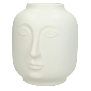 Βάζο ArteLibre Λευκό Κεραμικό 17.6x16x18.6cm