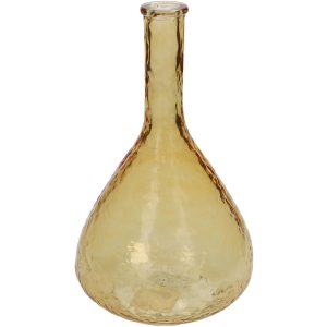 Βάζο ArteLibre Ώχρα Ανακυκλωμένο Γυαλί 15.2×15.2×25.4cm