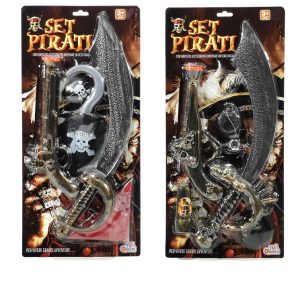 Παιχνίδι Σετ Πειρατή Πολύχρωμο Πλαστικό 3Τμχ Σε 2 Συνδυασμούς Για 3+ Ετών