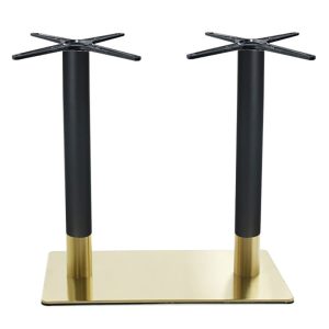 RIVA Βάση Τραπεζιού Μακρόστενη Gold Inox #201 – Black / 21,20 Kg