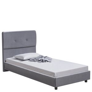 Κρεβάτι Μονό ArteLibre TAMAHAWK Γκρι Ύφασμα Για Στρώμα 90x200cm