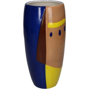 Βάζο ArteLibre Αφηρημένο Πρόσωπο Πολύχρωμο Δολομίτης 11.5×11.5×23.4cm