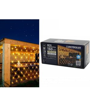 Χριστουγεννιάτικο Δίχτυ 160 LED 3.2×1.5m Θερμό Λευκό