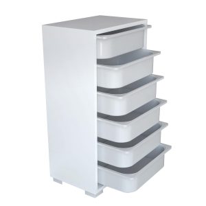 Ντουλάπι ArteLibre Με 6 Θέσεις BANDELE Λευκό Πλαστικό/Μοριοσανίδα 88×45.5x30cm