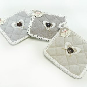 Πετσετάκι Κουζίνας Τετράγωνο 100% Βαμβακερό 17x17cm Σε 3 Χρώματα