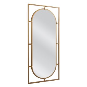 Καθρέπτης Τοίχου ArteLibre ANNAEL Χρυσό Μέταλλο/Γυαλί 90x3x40cm