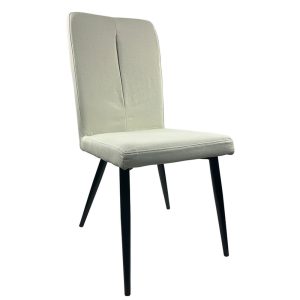 Καρέκλα Τραπεζαρίας ArteLibre FANDANGO Μπεζ/Μαύρο Ύφασμα/Μέταλλο 43x56x97cm