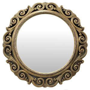 Καθρέπτης Τοίχου ArteLibre Χρυσό Πλαστικό Φ58.4×5.5cm