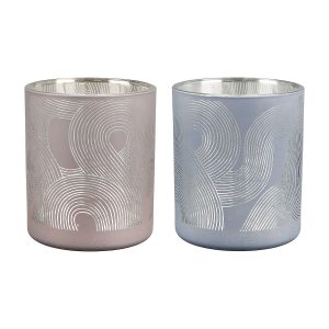 Θήκη Ρεσώ ArteLibre ‘Geo’ Γυαλί 8cm Σε 2 Χρώματα