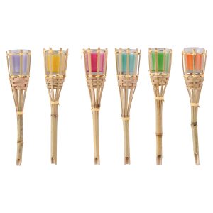 Κερί Πυρσός Citronella Μπαμπού Σε 6 Χρώματα ARTI CASA