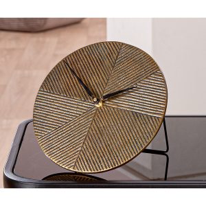 Floor/Table Ρολόι “Rapa” Αλουμίνιο Μπρούντζινο PU L. 155 cm D. 205 cm