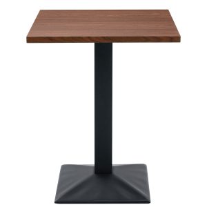 Τραπέζι Τραπεζαρίας ArteLibre BROOKWYN Καρυδί/Μαύρο Μέταλλο/Μοριοσανίδα 60x60x74cm