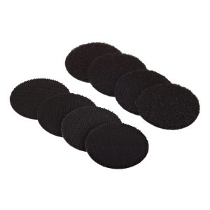 Power Hook+Loop Στρογγυλό Αυτοκόλλητο Μαύρο 45mm 4Σετ