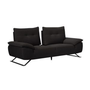 SELENA Καναπές 2-θέσιος Σαλονιού – Καθιστικού, Ύφασμα Ανθρακί, Μεταφερόμενη πλάτη