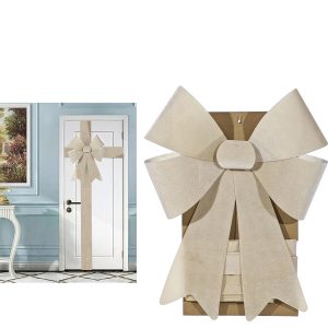 Χριστουγεννιάτικος Φιόγκος Πόρτας Χρυσό 50x66cm