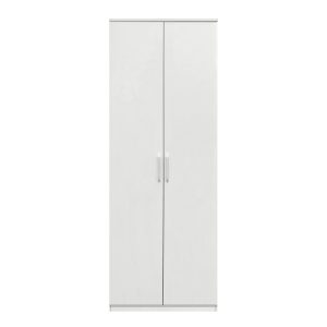 Ντουλάπα Δίφυλλη ArteLibre REIDUN Λευκό Μοριοσανίδα 60x50x195cm