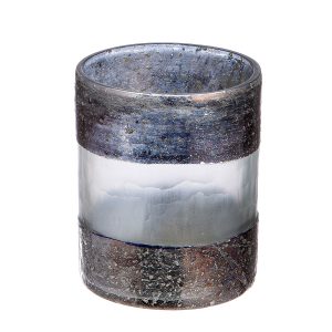 Φωτιστικό Κυκλικό ‘Ramon’ Γυαλί Καφέ 9x7cm