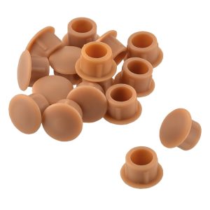 Καπάκι Ανοιχτό Καφέ Πλαστικό Φ10mm