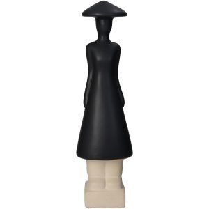 Διακοσμητικό ArteLibre Φιγούρα Άνθρωπος Κεραμικό Μαύρο 9x8x31.5cm