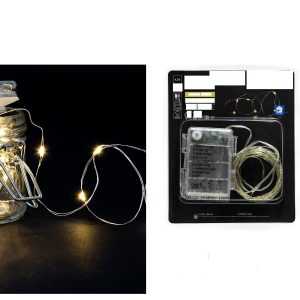 50 MicroLED Με Θερμό Λευκό Φως Και Χρονοδιακόπτη