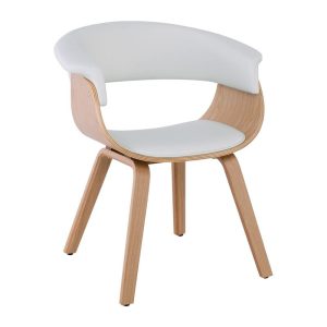 HERMAN Πολυθρόνα Φυσικό – Pu Άσπρο