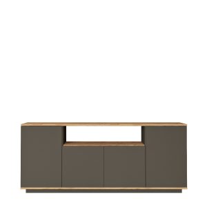 Μπουφές ArteLibre CLACK Ανθρακί/Πεύκο Μοριοσανίδα/Μελαμίνη 180×44.5x75cm